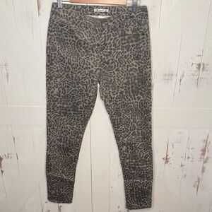 K Jordan Leopard Print Skinny Jeans
